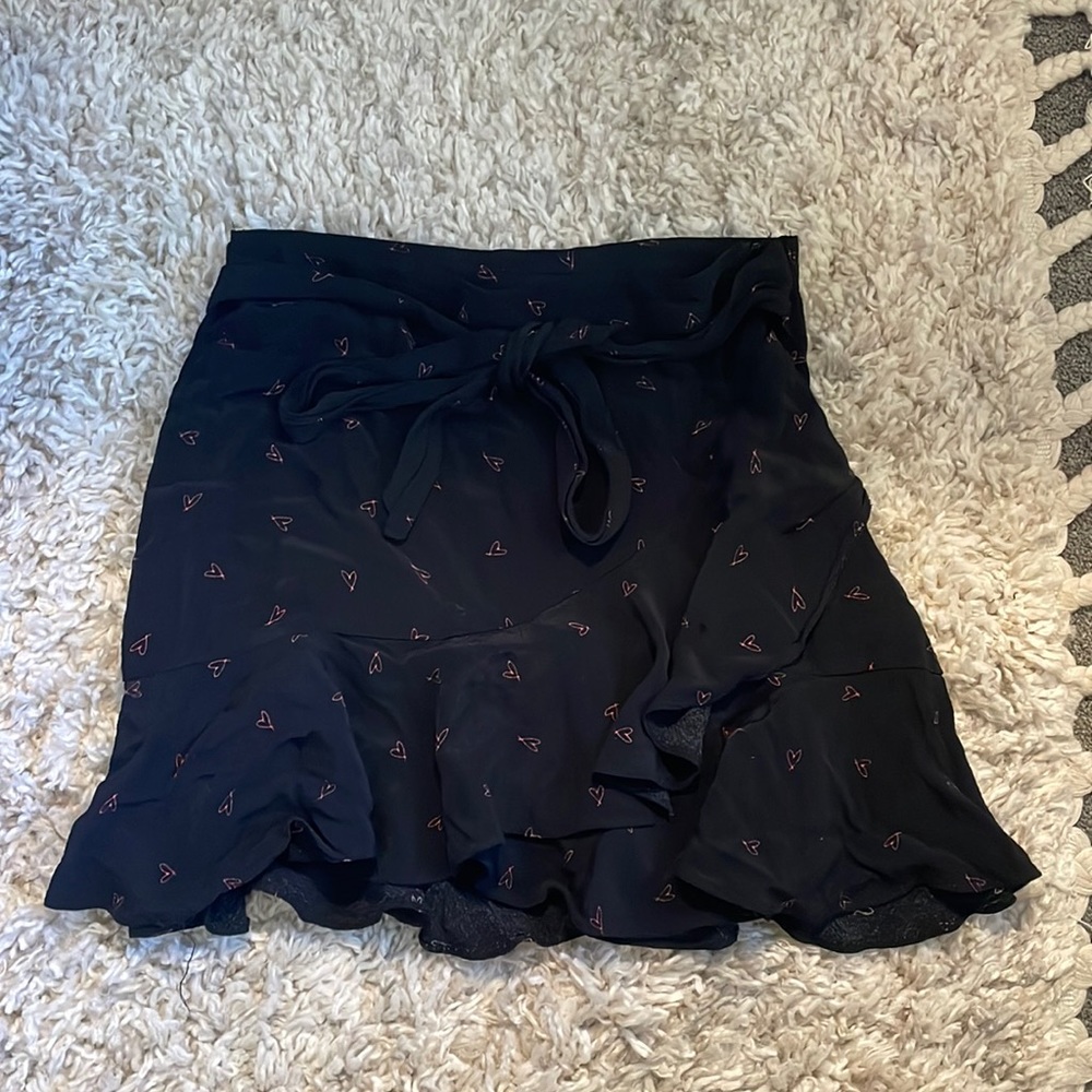 Black top shop skirt (petite)